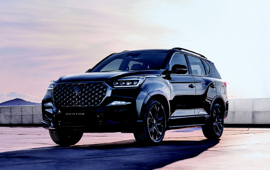 올 뉴 렉스턴 더 블랙.<쌍용자동차 제공>